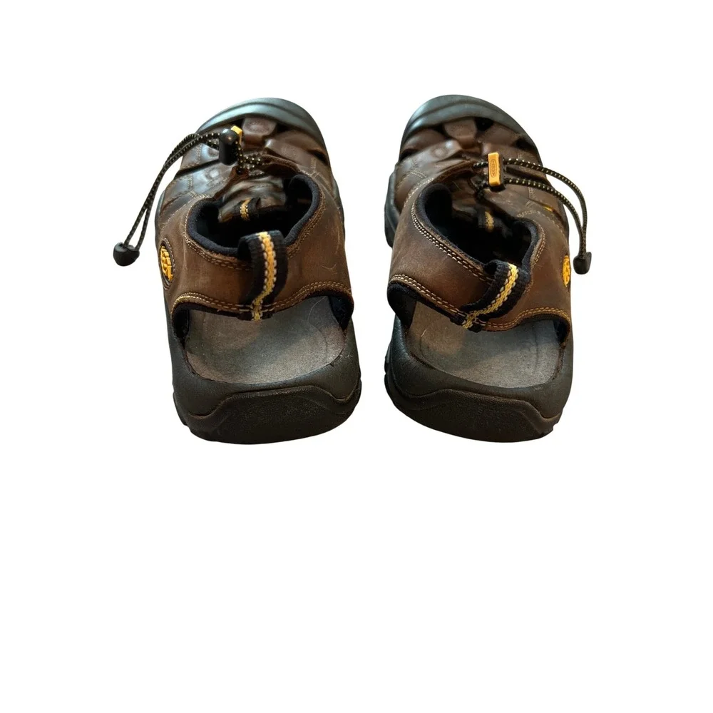 Keen Newport H2 Brown Leather Waterproof Hiking Sandals Mens 11